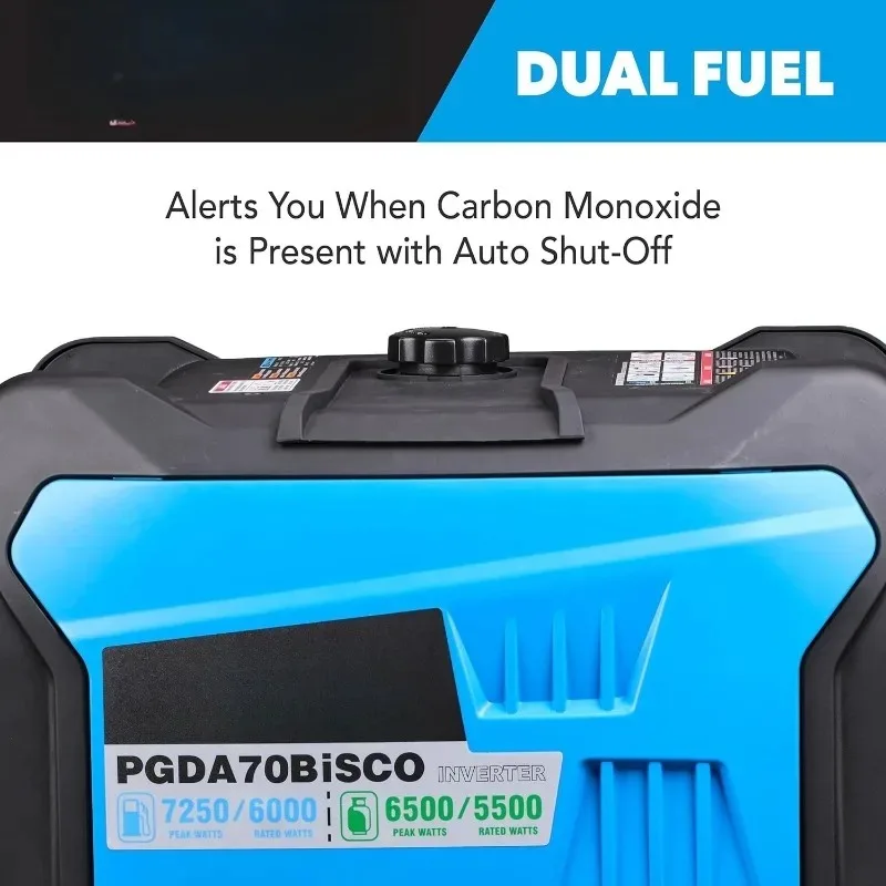 7,250-Watt Super Quiet Dual Fuel Inverter Generator with Remote Start