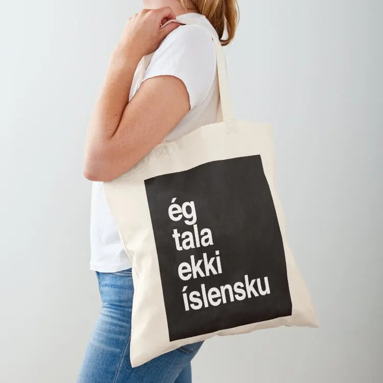 

I Don't Speak Icelandic Iceland Tote Bag Portable shopping bag custom tote bag custom canvas Custom