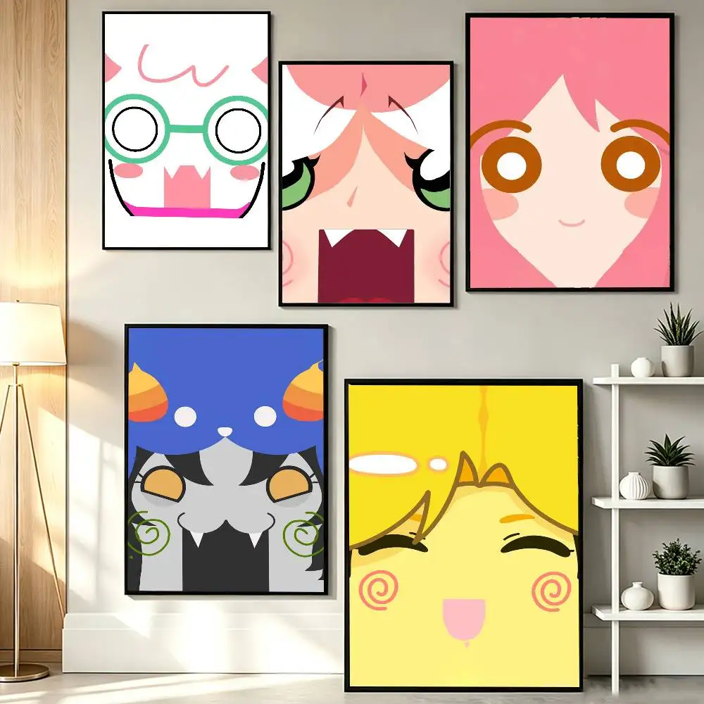 Cool Full Face Icon D-Deltarune Poster HD Self Adhesive Waterproof Wall Art Ideal for Home Office Dorm Gift