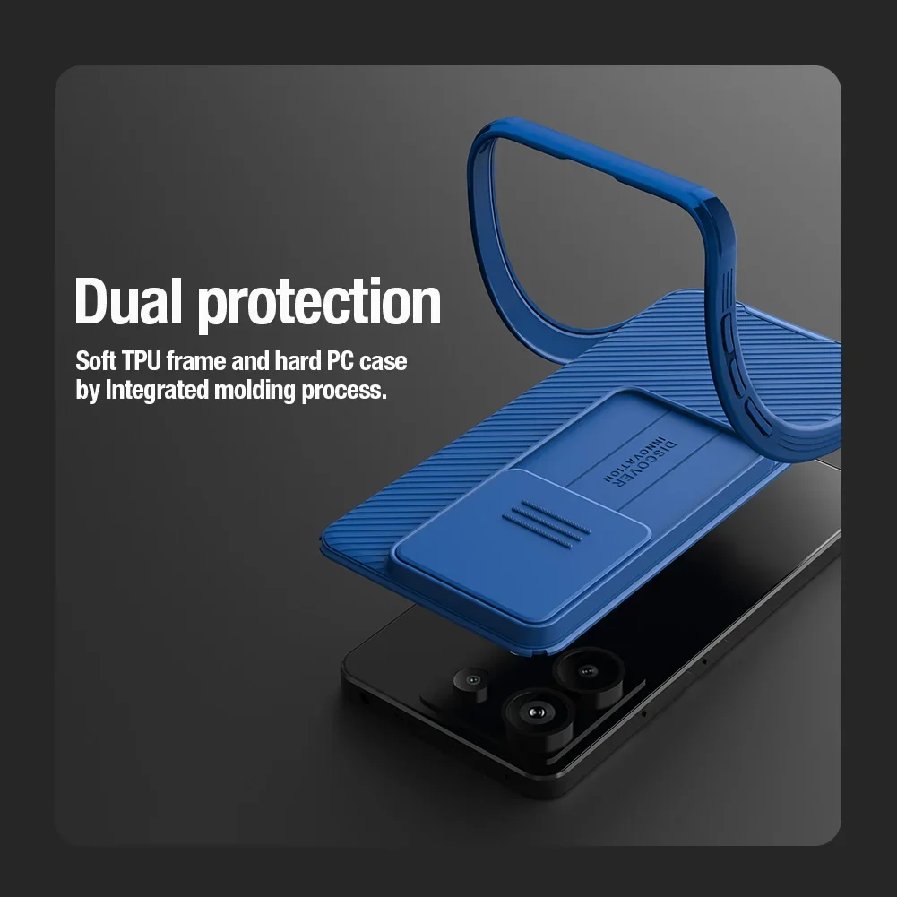 For Xiaomi Redmi Note 13 Pro5G Case NILLKIN CamShield Pro Slide Camera Protect Privacy Back Cover For Redmi Note 13 /13 Pro Plus
