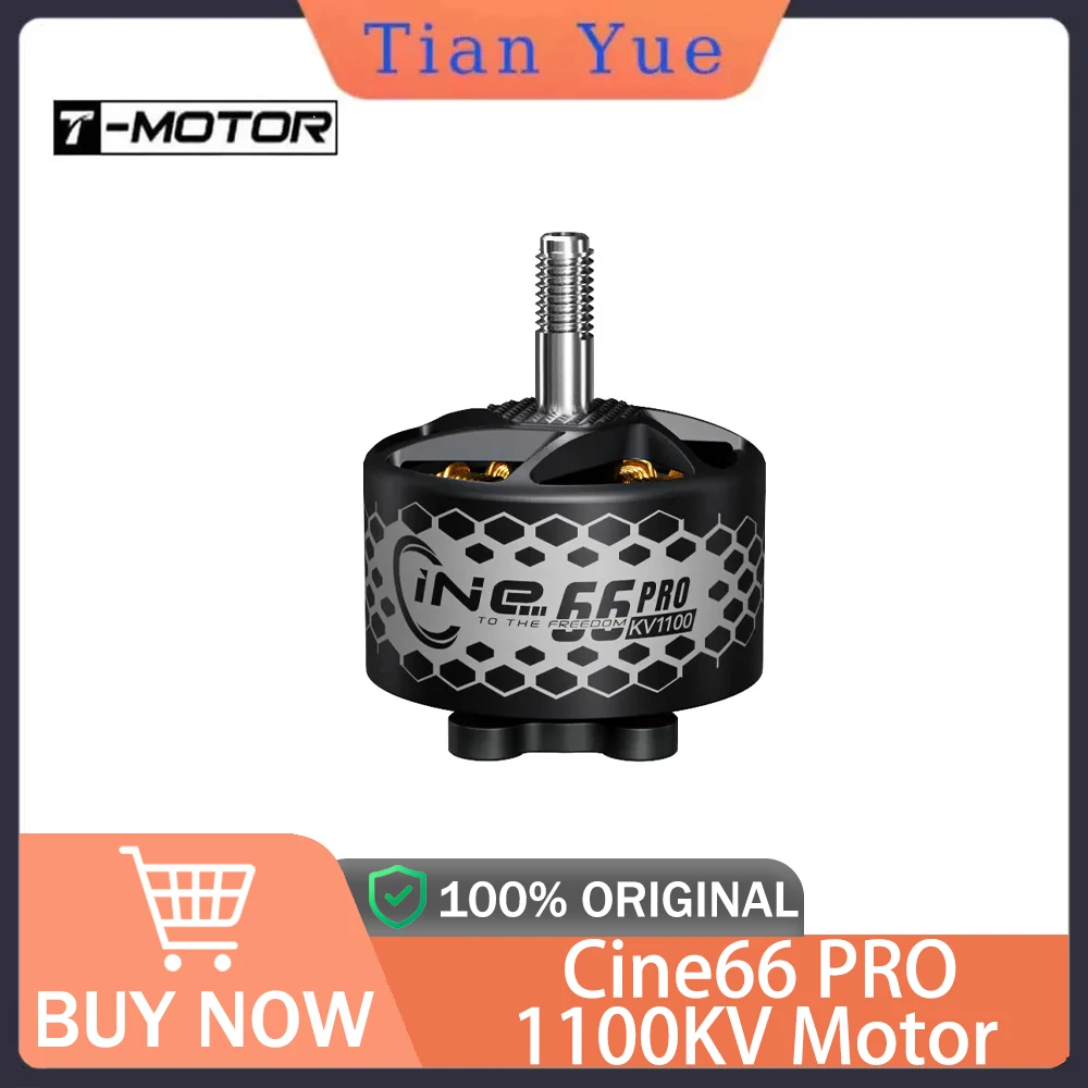 

Бесщеточный двигатель T-MOTORHOBBY 1100KV: Cine66 PRO — RC FPV Аксессуар для дрона для фристайла