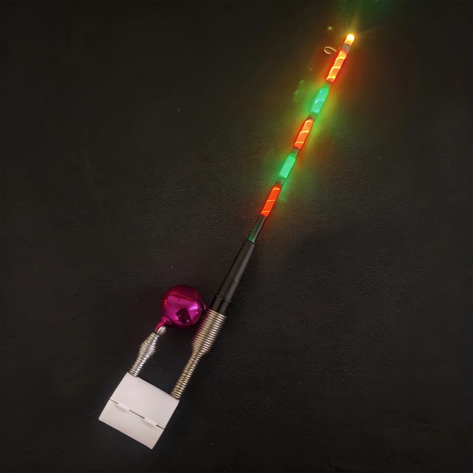 Fish Bite Alarm Device Carbon Fiber Floating Indicator for Fishing Rods Luminous Float 16.5x2cm 20g Precision Signal