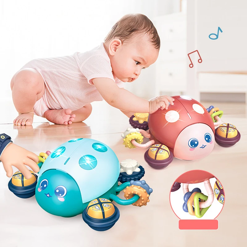 Babyspeelgoed 0 6 12 Maanden Pers Ga Muzikaal Kruipend Babyspeelgoed 12 18 Maanden Speelgoed Met Licht Geluidsspeelgoed Peuter Interactief Speelgoed Cadeau