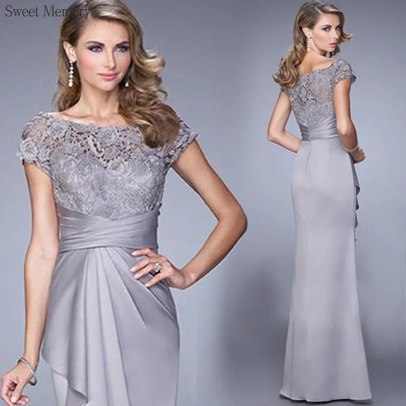 

N11143 Luxury Formal Evening Dress O-Neck Floor Length Party Dresses Sweet Memory Elegant Women A-Line Wedding Party Dress