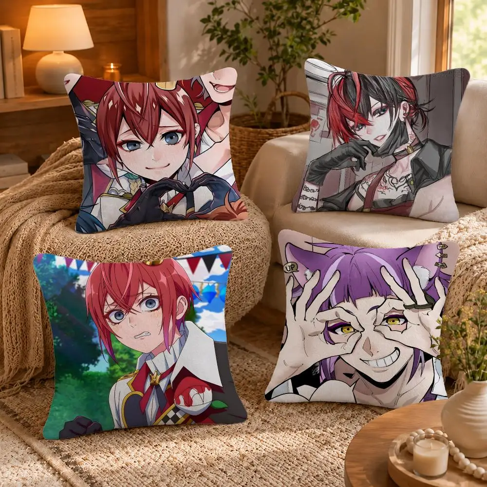 Twisted Wonderland Cushion Cover Short-Plush Cushion Cover Pillowcase — Suitable for Sofas Bedrooms and Home Decor