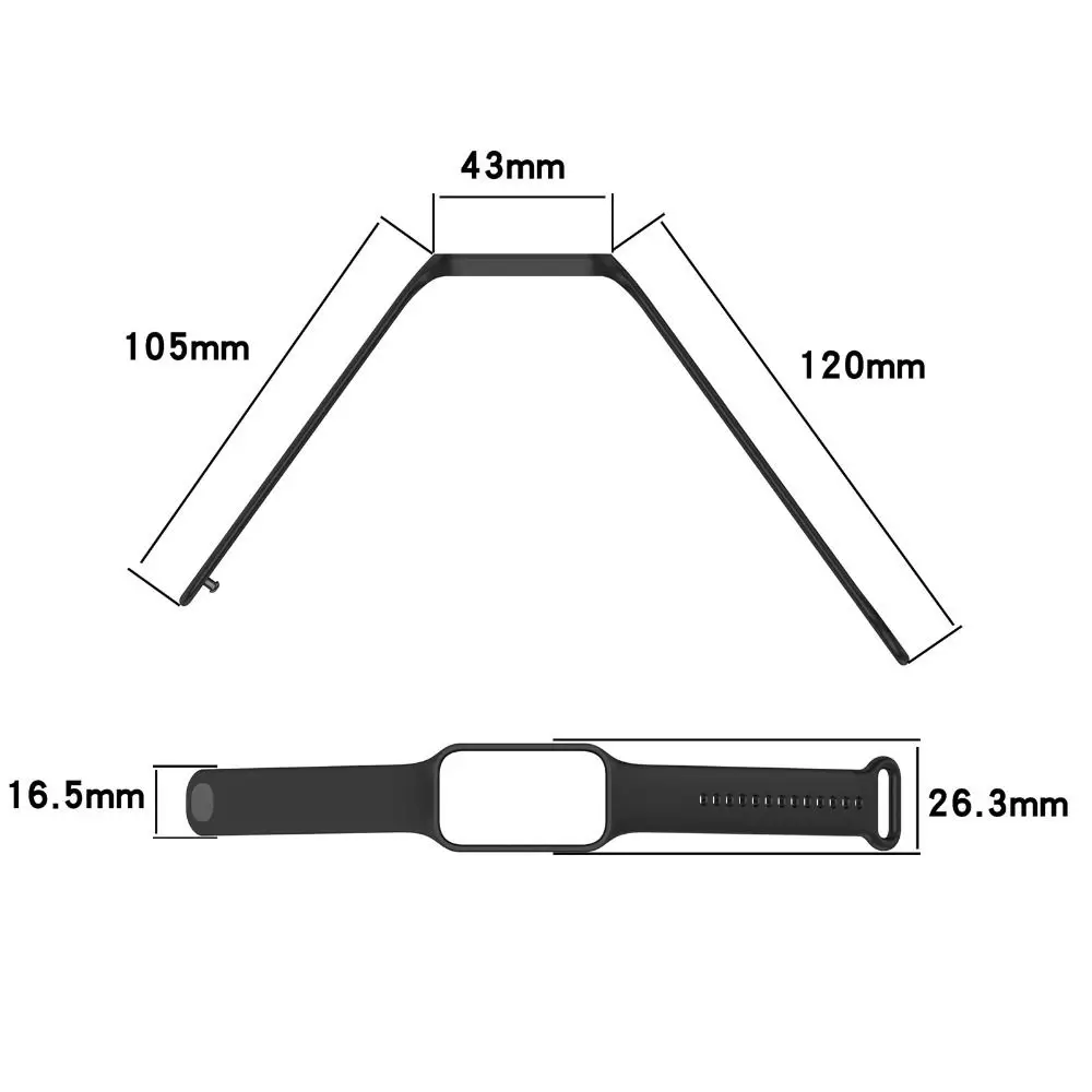 สมาร์ทวอทช์ Wacthband สายรัดข้อมือสร้อยข้อมือสายรัดซิลิโคนสําหรับ Redmi Smart Band 2