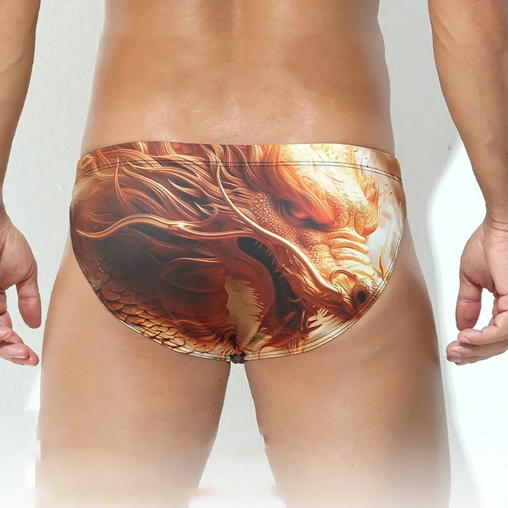 ملابس داخلية بيكيني منخفضة الخصر 10 مادة سباندكس 90 نسيج بولياميد النمط الكلاسيكي ملابس سباحة مريحة للرجال #2