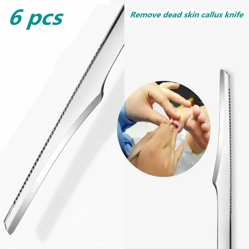 Pedicure Knife Tools , Professional Stainless Steel Foot Scrubber Dead Skin Remover ,Remove Dead Skin  Scraping Pedicure Tools