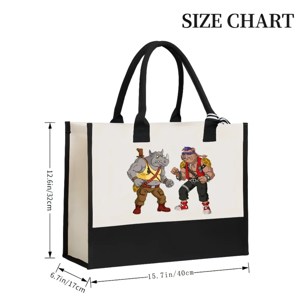 توم سوير وهاكلبيري فين 2026 وصول جديد موضة عملية واسعة قابلة لإعادة الاستخدام حمل حقيبة نمط طباعة 2 لهجة الثقيلة La #3