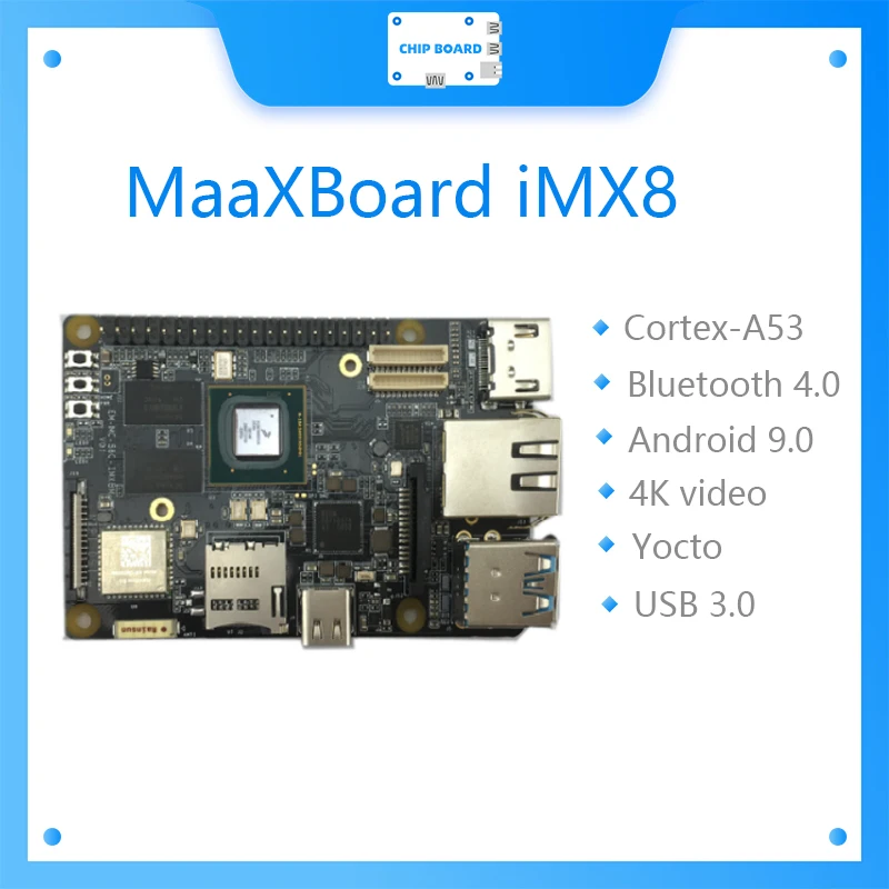 

MaaXBoard iMX8 Development Board，Quad Cortex-A53 & Support 4K HD video embest