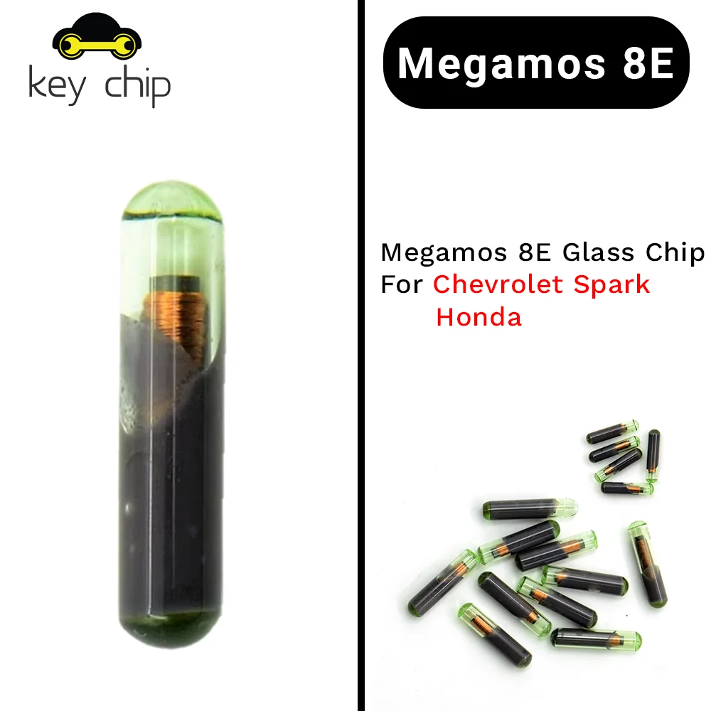 KEYCHIP Megamos 8E Blank Glass Chip For Honda 10pcs ID48 ID 48 Glass Transponder Chip High Quality,key transponder  crypto chip