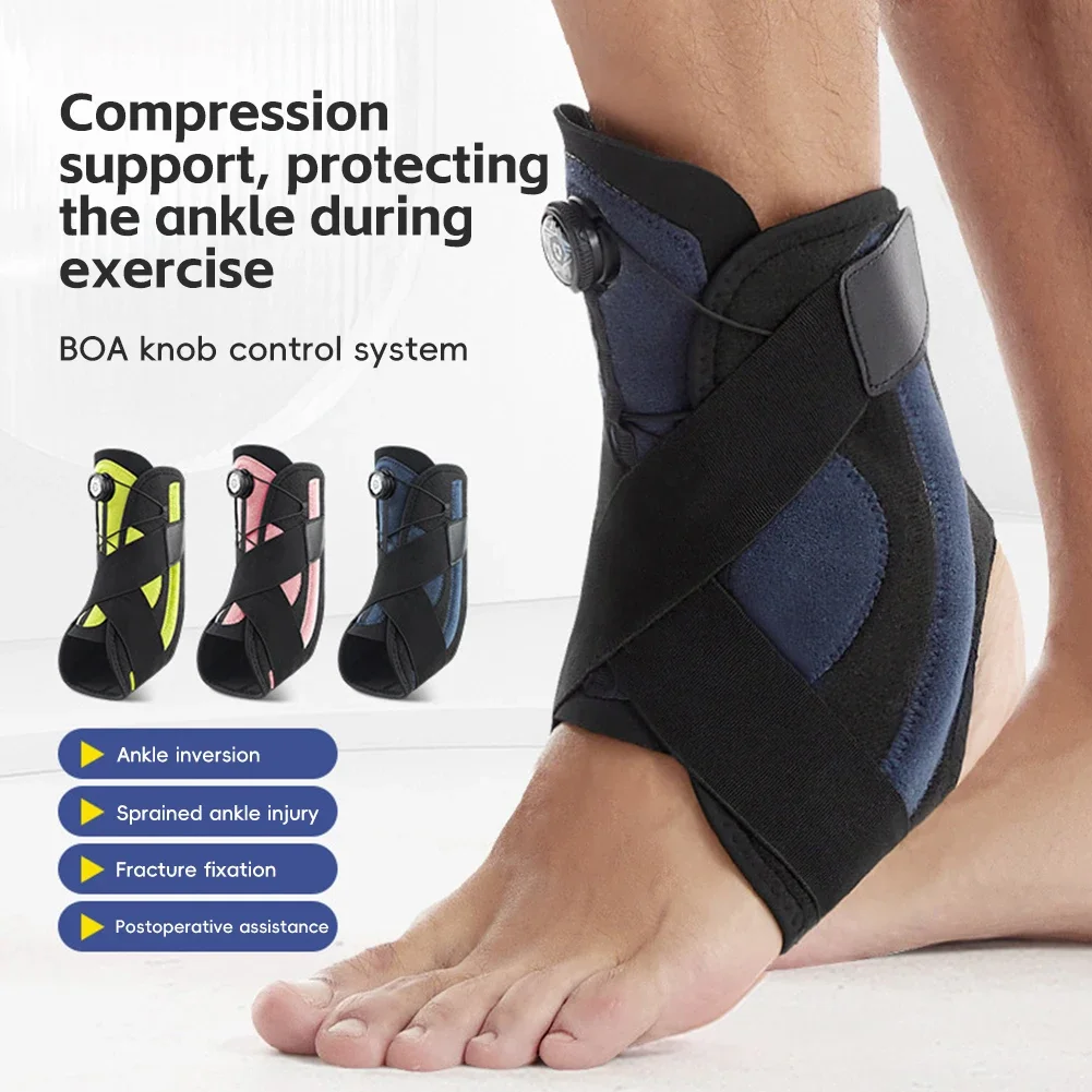 

1Pc Ankle Brace Advanced Metal Support Prevention of Sprained Ankles with Metal Springs Ankle Support