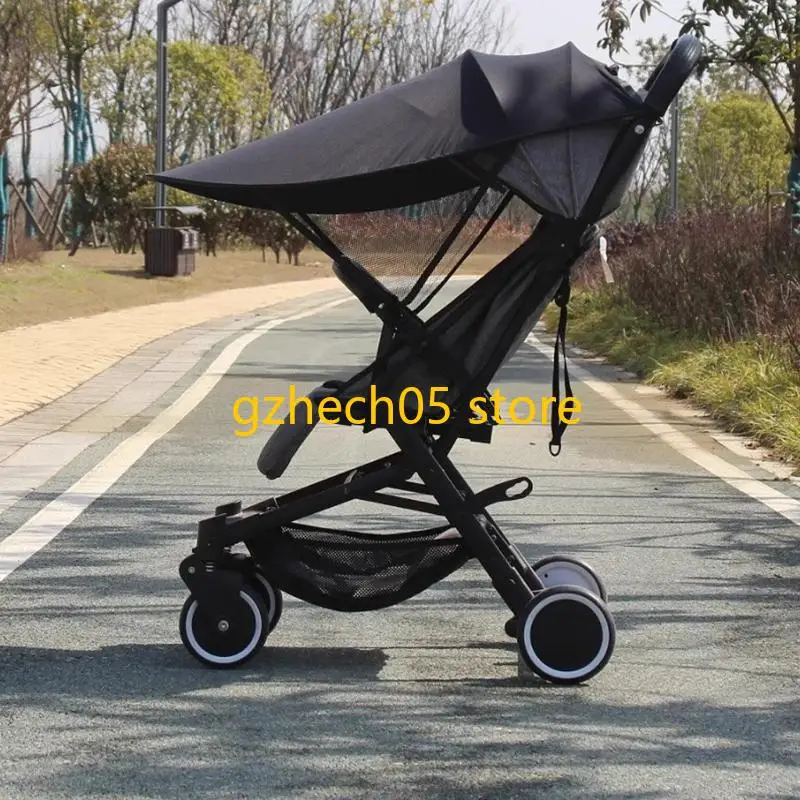 

D55E Infant Strollers Sunshade Canopy Sun Protections Baby Pram Cart Awning for Parents Park Walking and Shopping Trip