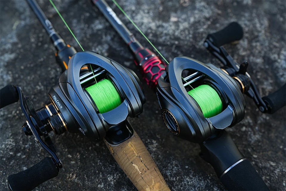 SeaKnight Brand FALCAN IV Serie Angelrolle 176g Ultraleicht 7KG Kohlefaser-Bremse 10+1BB Baitcasting-Angelrollen 7.3:1 8.1:1 – Detail 13