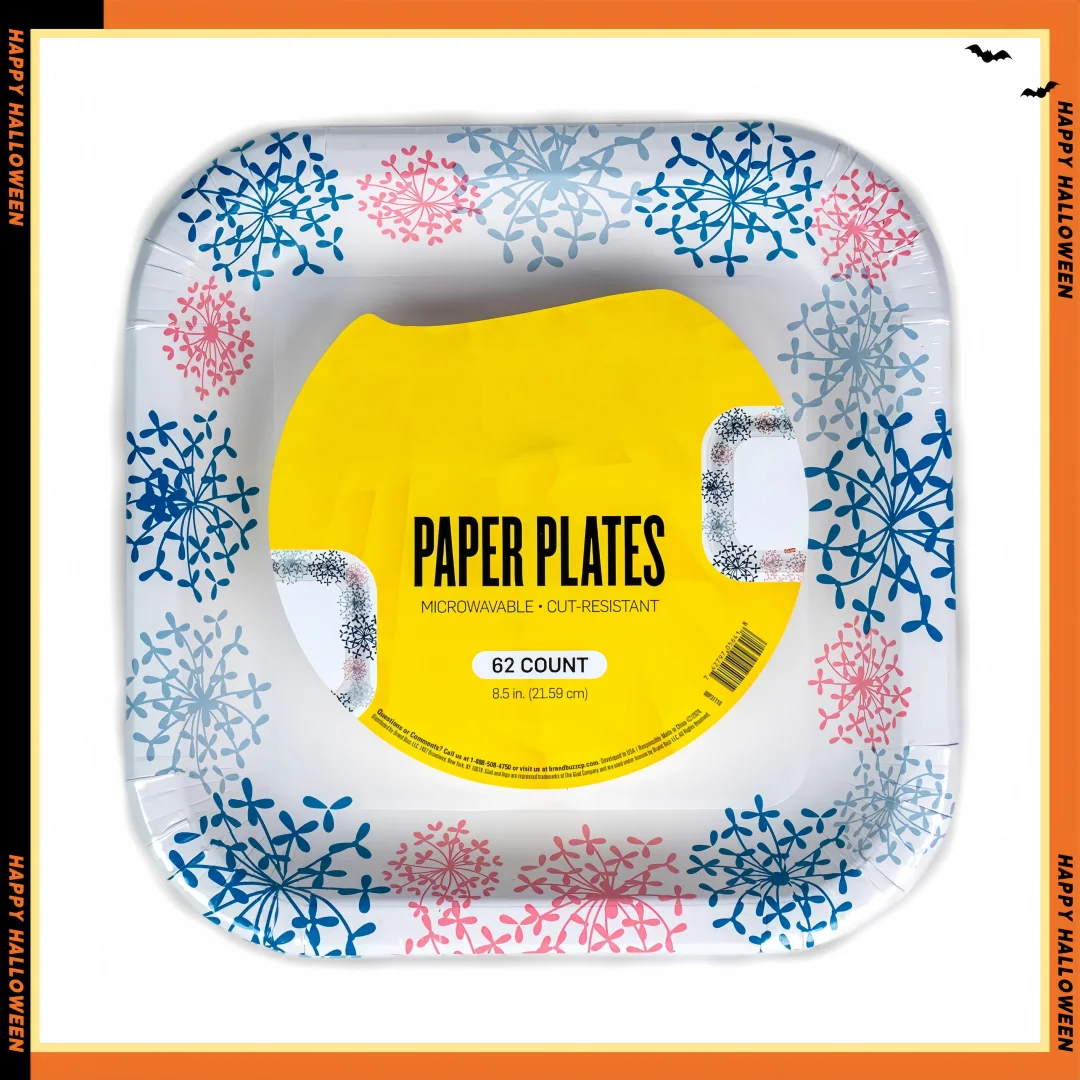 

Pink Hydrangea Paper Plates: Sturdy, Soak-Proof, Microwavable, 8.5 Inch, 62 Count