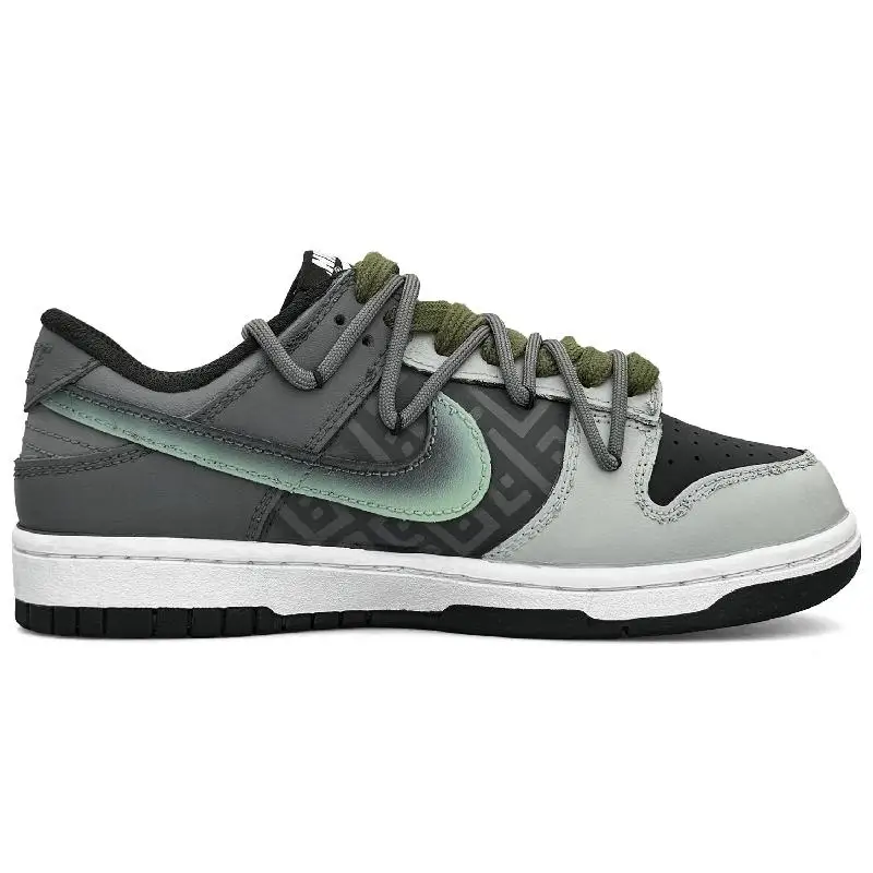 【Customize】Nike Dunk Skateboarding Shoes Men Low-top Green Sneakers shoes DD1391-100