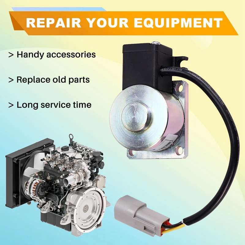 03938010 01660911 For Hatz 3L31C H15SXL H12SXL H12SX H12SDXH 18SXL H16TPX Diesel Stop Solenoid 12V - Image 4
