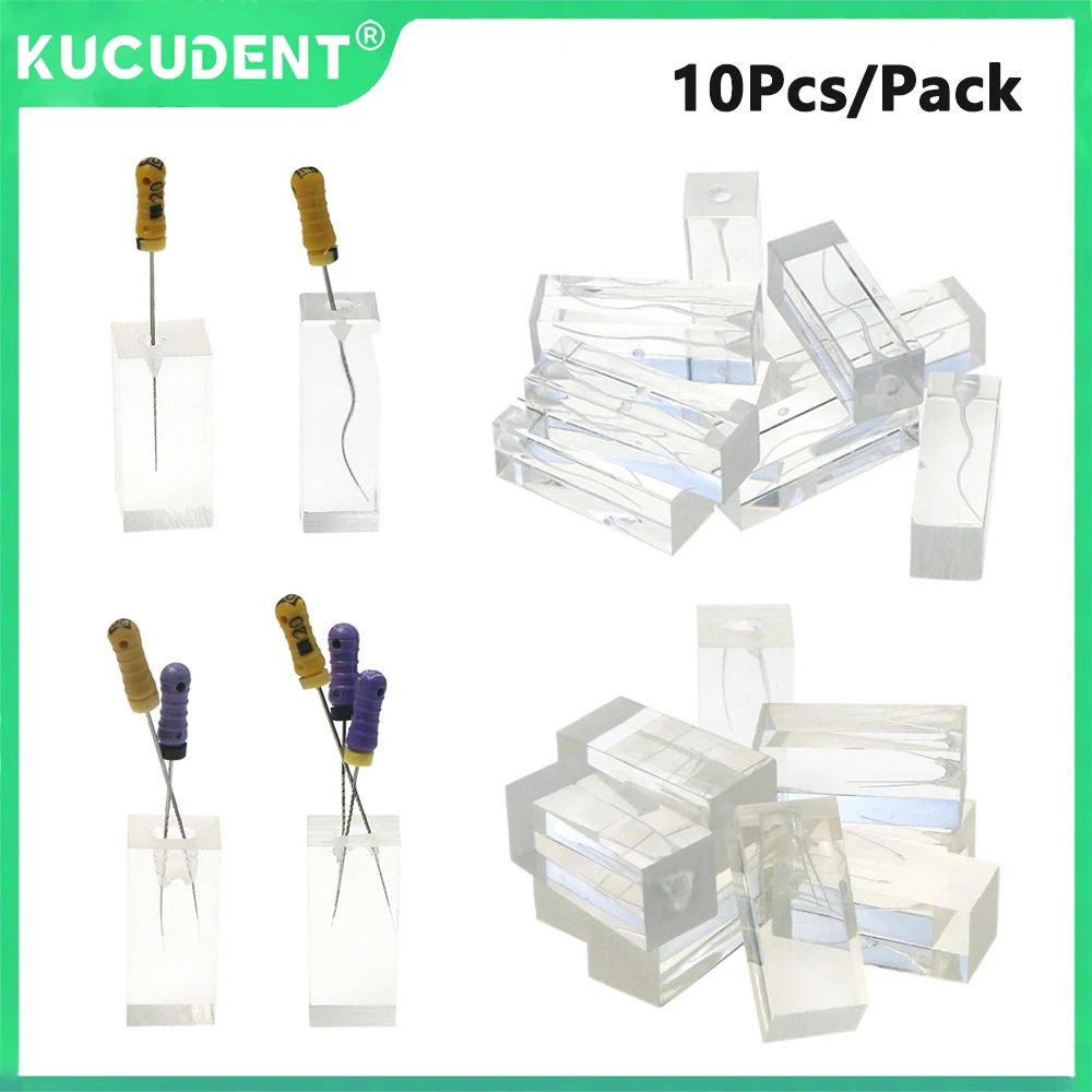 

10 шт./упак. стоматологические эндодонтические тренировочные блоки M8001, прозрачные модели корневых каналов для роторных файлов, практика, исследование, модель эндодонтических зубов