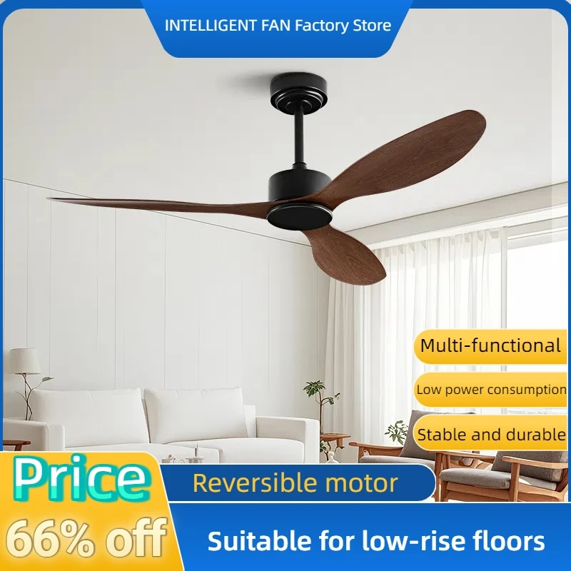 

42Inch Industrial Style Black Retro Ceiling Fan with Remote Control, 3 Blades, for Living Room/Dining Room