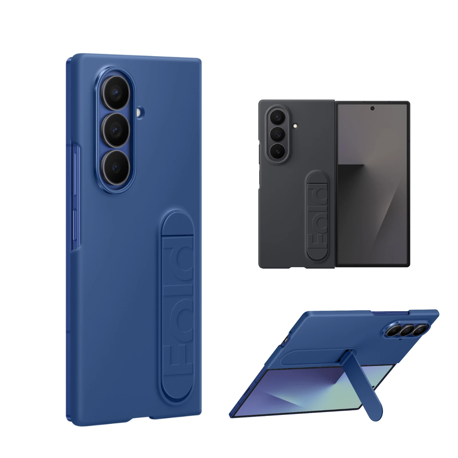 

Standing Case for Samsung Galaxy Z Fold 6 2024 Minimalist Eco-friendly Leather Original Shockproof & Ultra-thin PC Cover