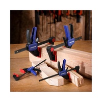 4pcs WORKPRO Bar Clamp Set Woodworking Work Bar F Clamp Clip 4-inch DIY Carpentry Hand Tool Gadget