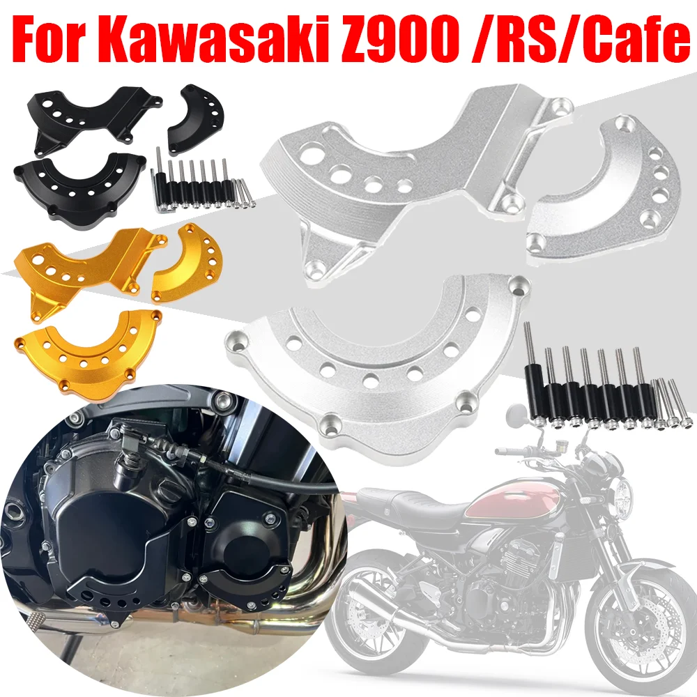 For Kawasaki Z900 Z 900 RS Z 900RS Z900RS Cafe Motorcycle Alternator Clutch Protection Engine Cover Guard Slider Crash Protector