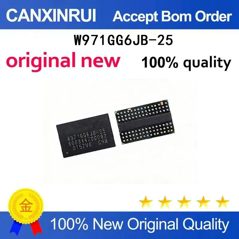 

(5 Pieces) Brand new original W971GG6JB-25 W971GG6JB-25I BGA84 spot chip IC