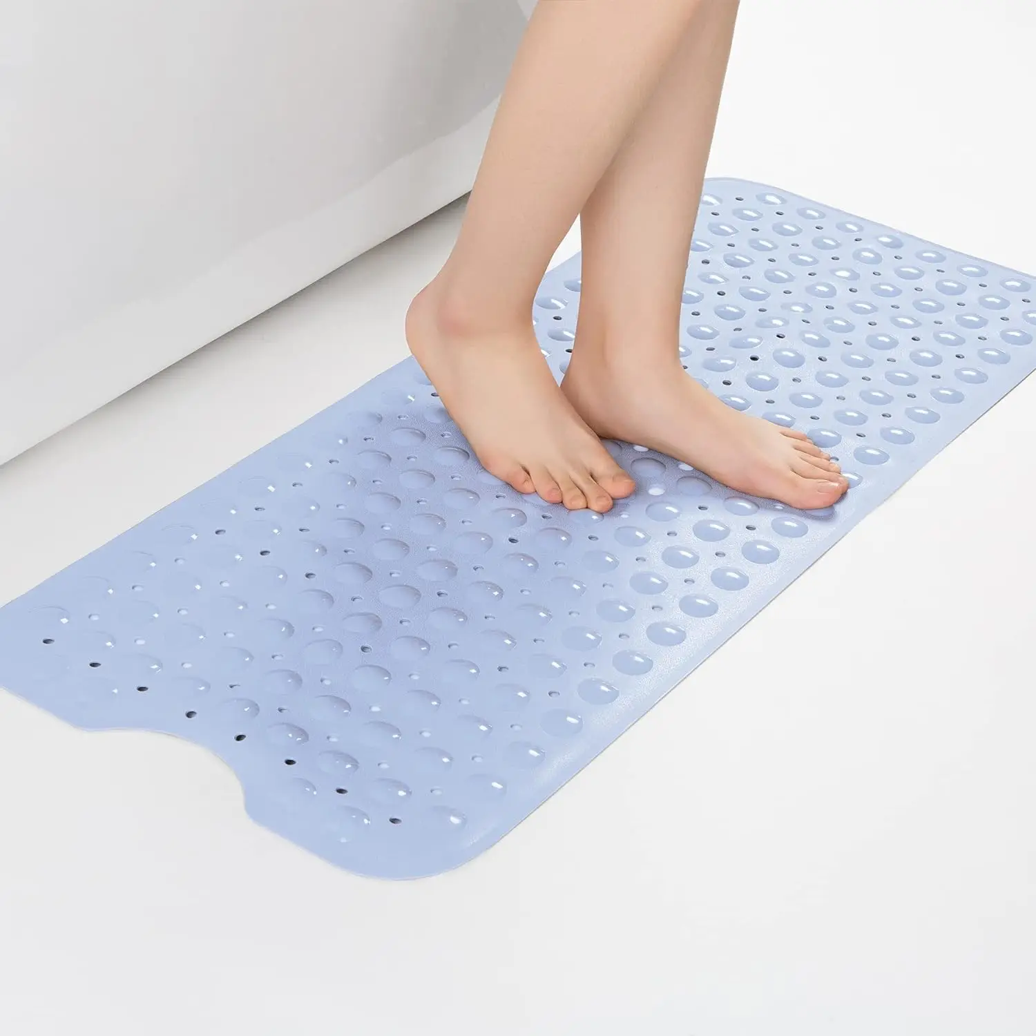 

Household Bathtub and Shower Mats Extra Long Non-Slip Bath Mat Machine Washable Bathroom Tub Mat Rubber Baby Bath Mat