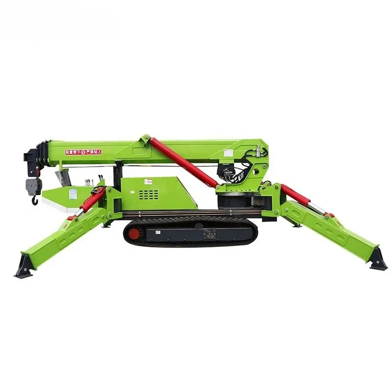China Telescopic Mini Spider Crane Heigh Efficiency Construction Machine