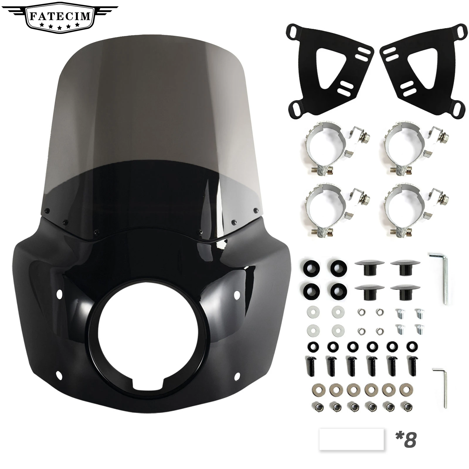 15 Zoll Windschutzscheibe Motorrad Frontverkleidungsabdeckung für Road Warrior Verkleidung FÜR 2022 Nightster 975 RH975