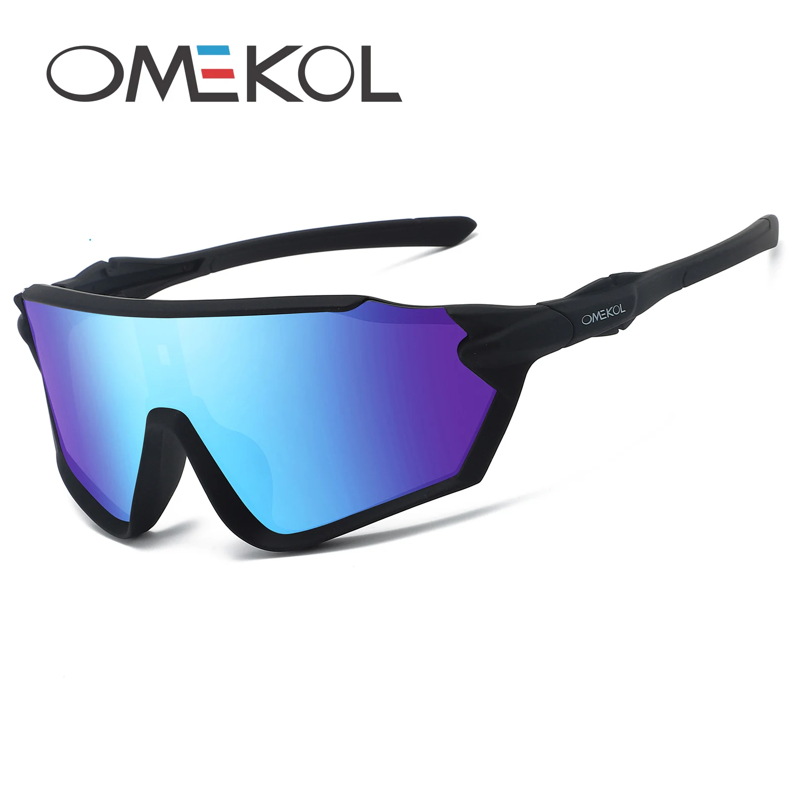 OMEKOL BRAND New Cycling Sunglasses Men Women UV400 Sun Glasses Fishing Goggles Outdoor Baseball Softball Sport Cycling Eyewear