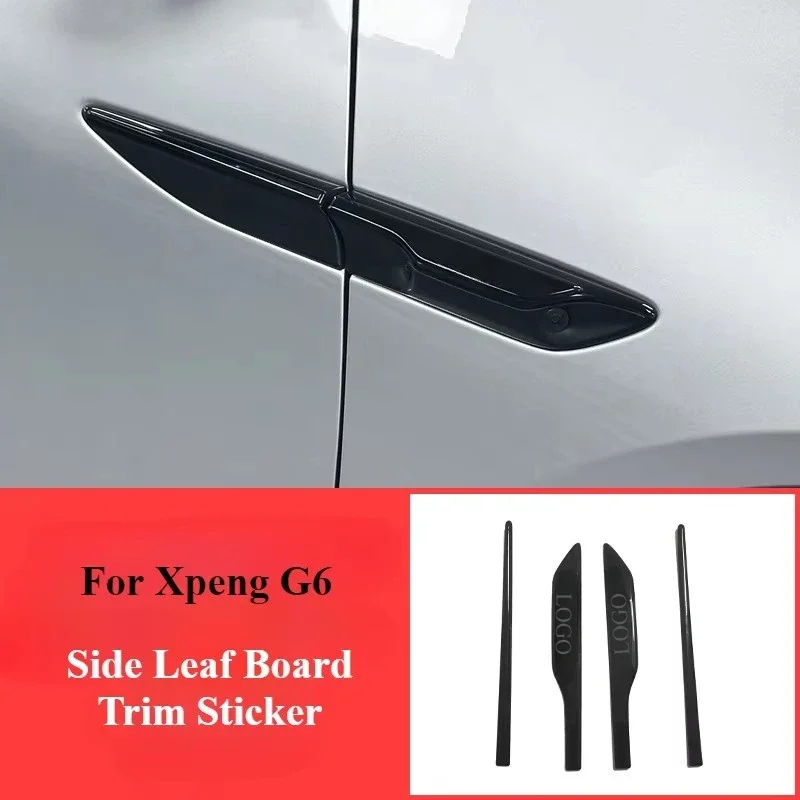 

for XPeng G6 2024 2025 Car Label Leaf Board Side Trim Exterior Decorative Accessories Leaf Panels DIY Patches Sequins Sticker