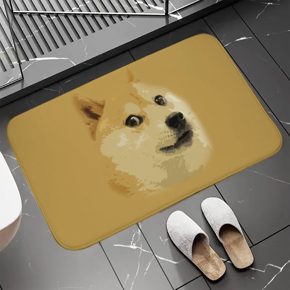 Shiba Inu Bathroom Floor Mat Kitchen Carpet Rug for Bedroom Mats Custom Home Living Room Carpets Doormat Entrance Door Rugs Bath