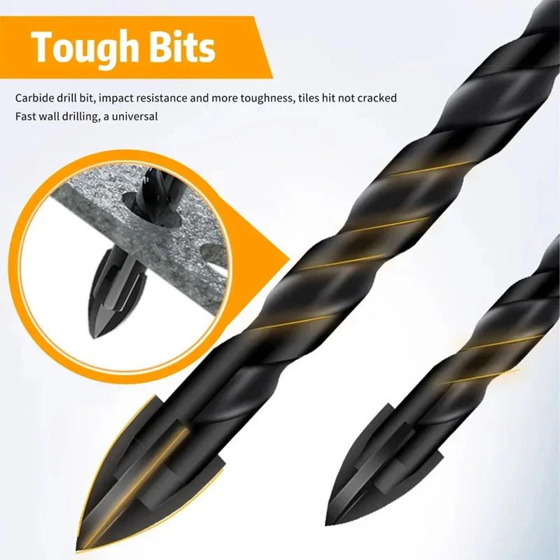 

High Hardness Eccentric Drill Precision Drilling 6/8/10/12mm Glass Tile Ceramic Punching Rock Slab Triangle Drill bit