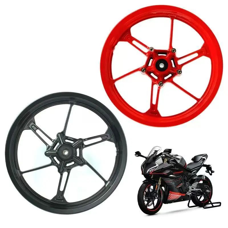 For CFMOTO 450SR 450SRS front and rear steel rims CF400-6-9 single and double swingarm hubs and rims