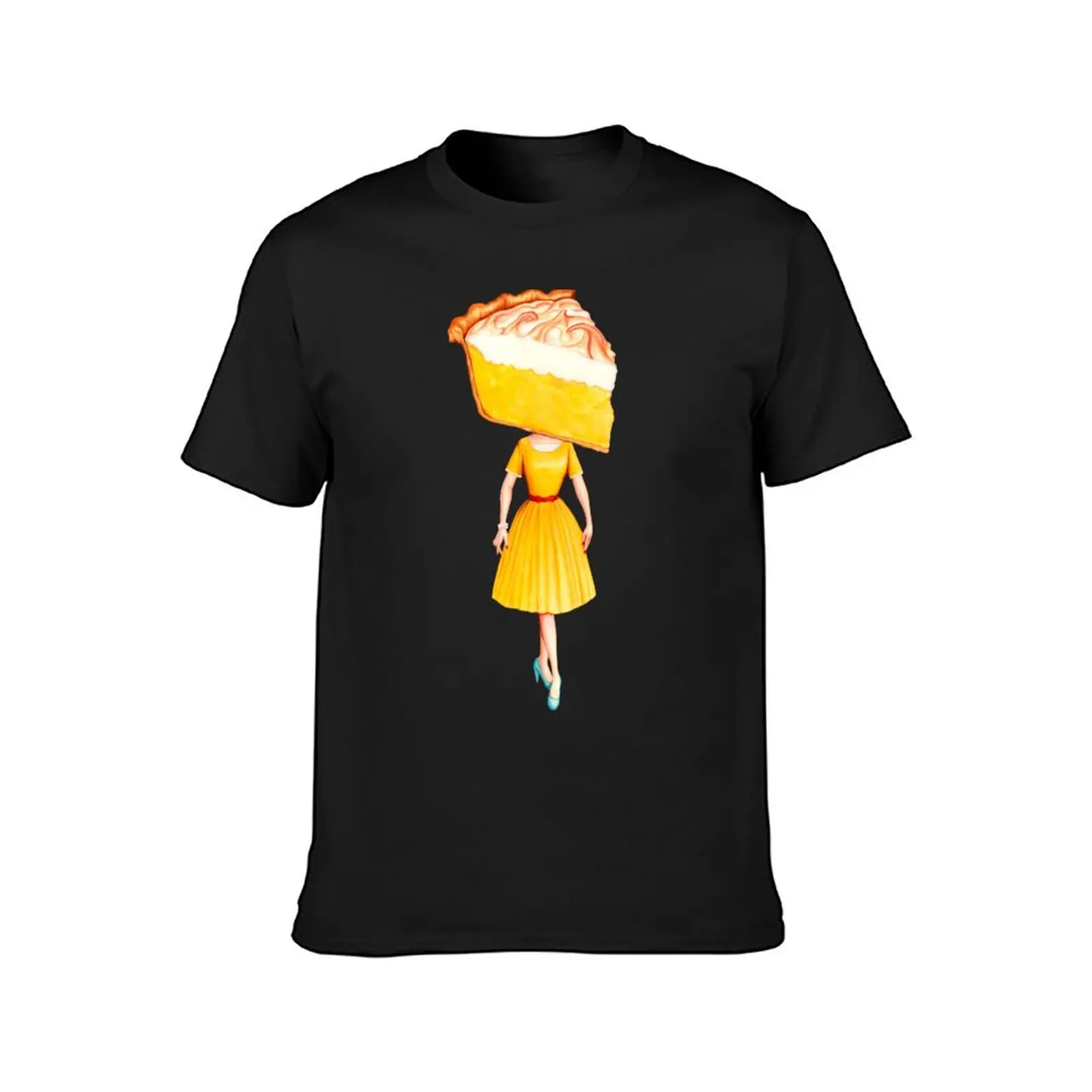 Cake Head Pin-Up: Lemon Meringue T-Shirt boys whites sports fans workout shirts for men