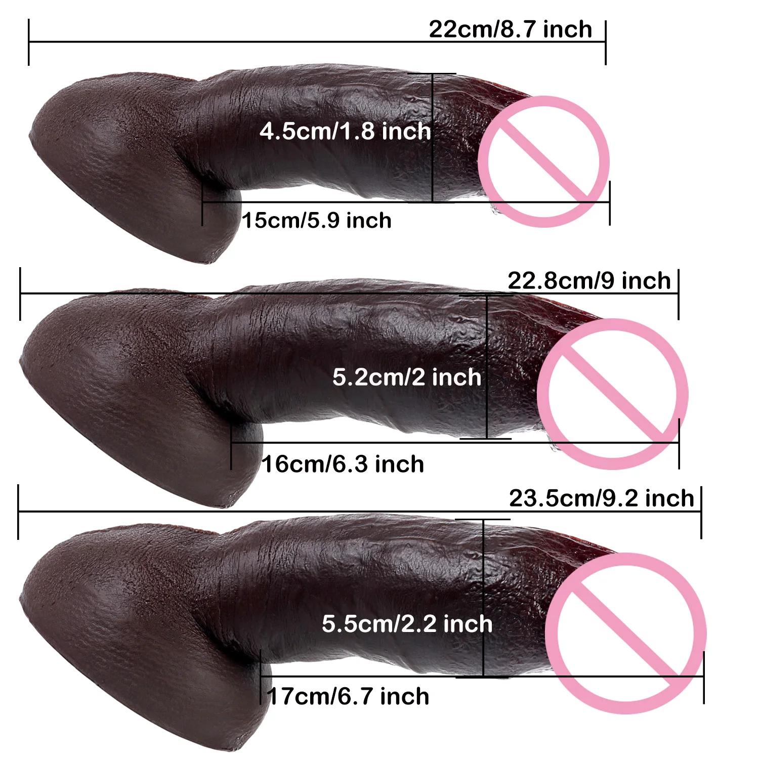 Realistic Dildo Black Big Penis Anal Soft Huge Fake Dick Adult Products Female Vagina Masturbation Erotic Sex Toy for Women