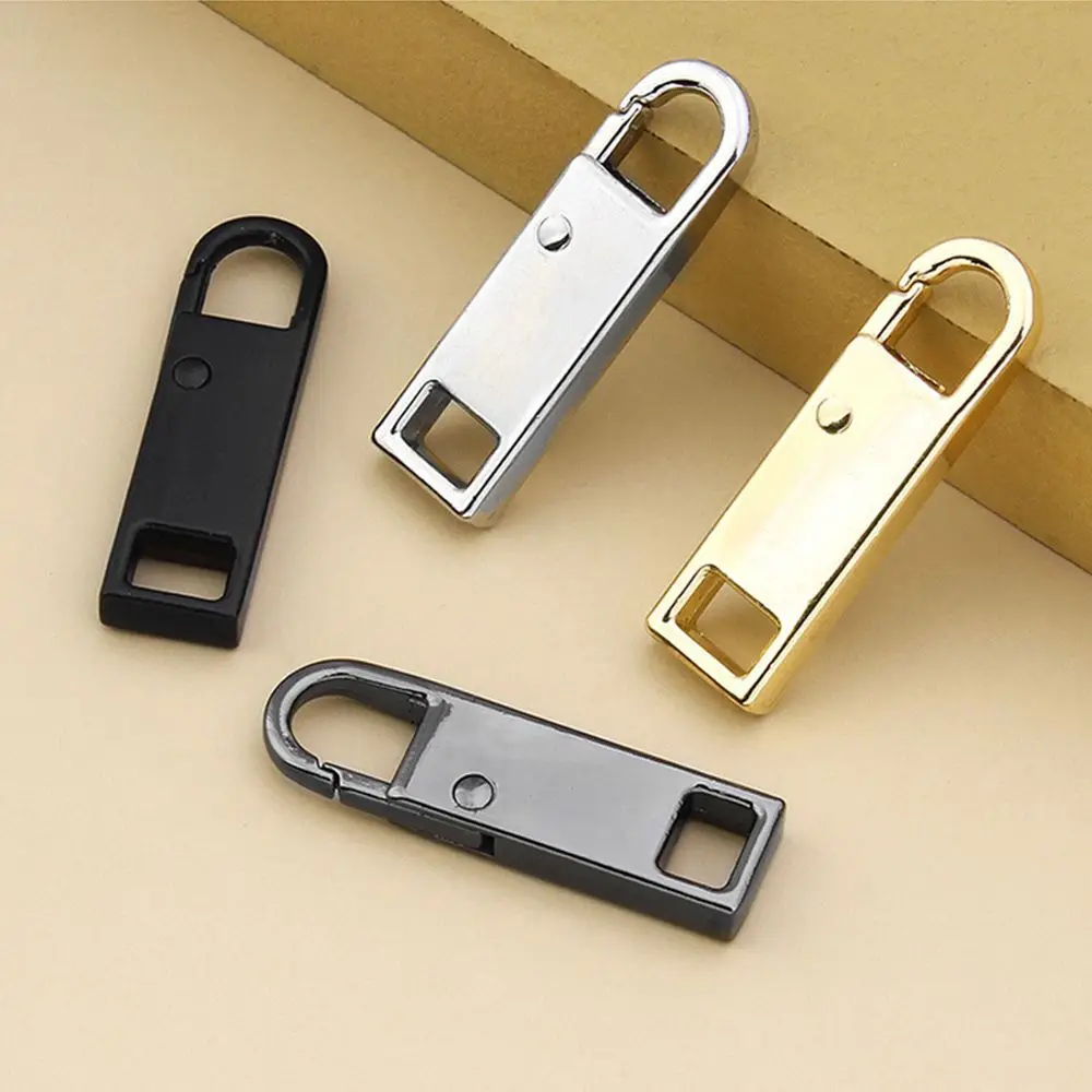 5pcs Replacement Sewing Kit Detachable Zipper Slider Metal Zipper Head Metal Zip Zipper Pull