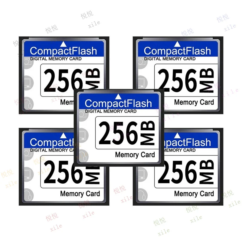 L + 5 cartes Compact Flash 256 mo, carte mémoire CF pour appareil photo, lecteur vidéo MP3, PC