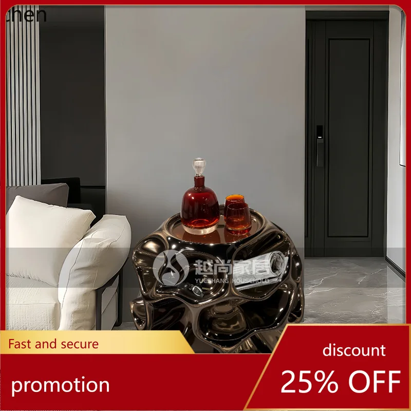 

CZ Creative Art Honeycomb Side Table Living Room Sofa Coffee Table Movable Bedside Table Decorative Ornament