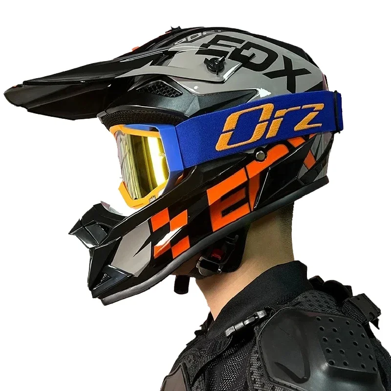 

Мотоциклетный шлем, гоночный внедорожный шлем, мужской анфас, Casco, мото велосипедный шлем для скоростного спуска, мотокросс, ABS AM DH, горный велосипед в горошек