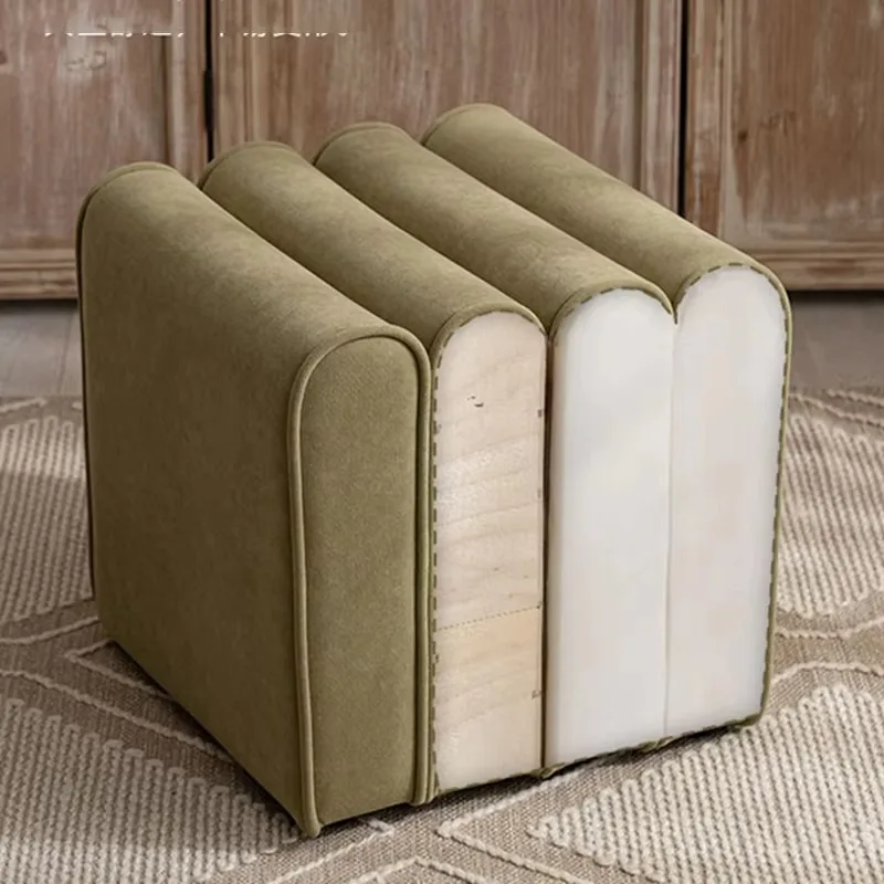 

Reception Green Foot Stool Floor Dressing Lounge Bar Puffs Relax Indoor Foot Stool Moveable Taburetes Muebles Home Furniture