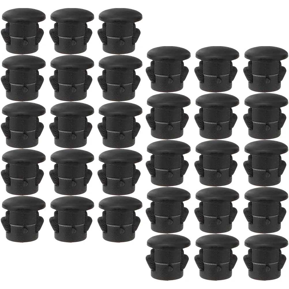 

300 Pcs Furniture Hole Plug Plastic Inserts Black Lightweight Chairs Shelf Screw Covers Caps Hidden Style Decor Hardware