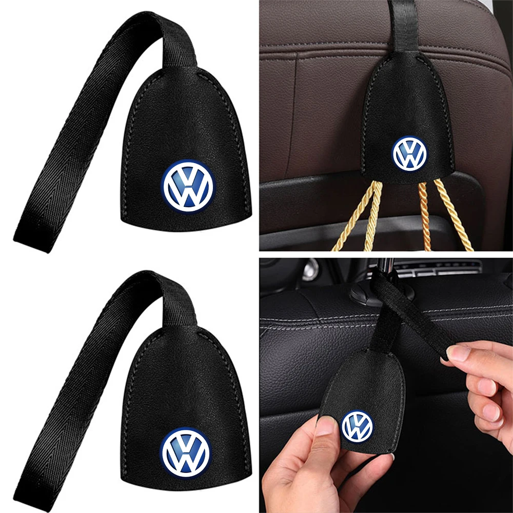 1/2Pcs Metal Car Hidden Seat Back Hook Multi-function Storage Hook For Volkswagen Golf R Rline Tiguan Touareg Polo GTI Scirocco