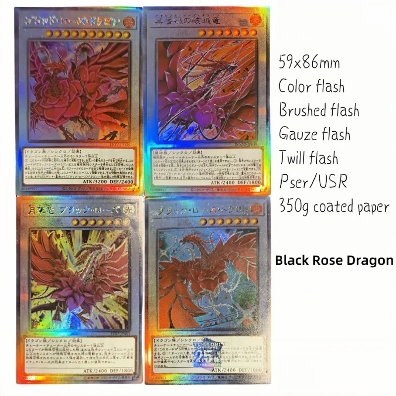 4Pcs/Set Black Rose… - image