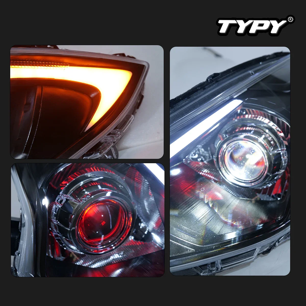 

TYPY новая светодиодная фара, обновленная, модифицированная для Nissan Altima, фара 2014-2017, динамический сигнал, автоаксессуары