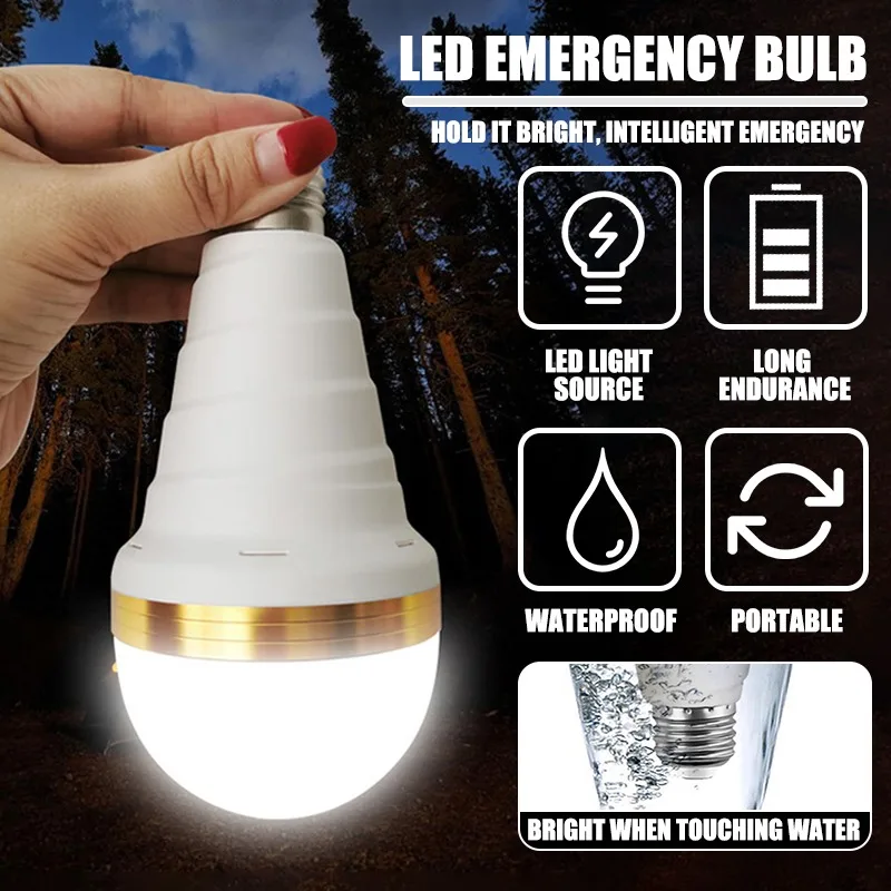 

Led Emergency Light LED Bulb Rechargeable Battery Lighting Lamp for Outdoor Household Lighting Bombillas Flashlight 5W 7W 9W 15W