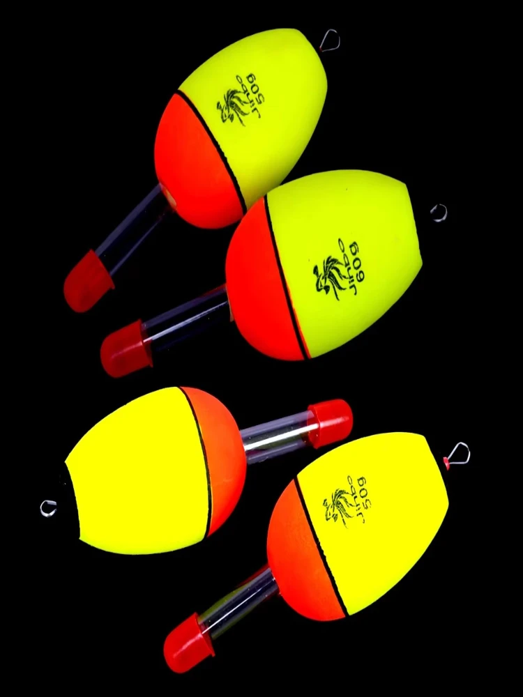 2/4 pièces 5/8/10/15/20/30/40/50g EVA lumineux pêche nuit flotteur bâton lumineux mousse plastique Bobber mer roche pêche frappant flotteurs