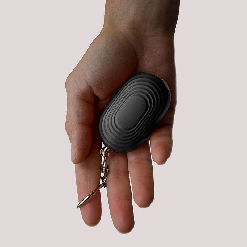 Alarme de Proteção Pessoal Keychain, Alto Sonic Siren Device com Lanterna, Aumentar a Segurança, 130 DB, 2X