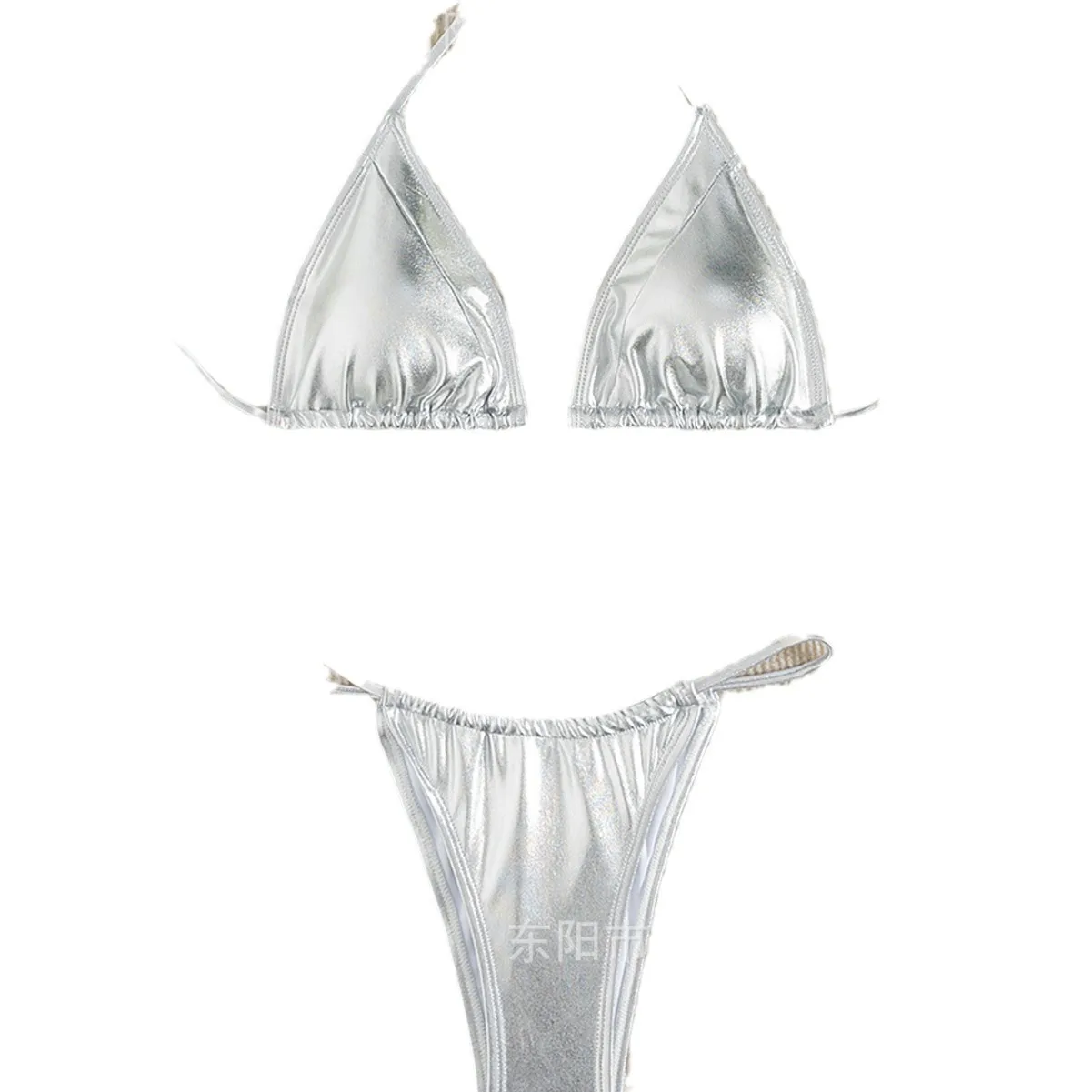 انقسام مثلث حقيبة بيكيني مثير الساخن الفضة بيكيني المرأة الخصر سلسلة فراشة ملابس السباحة الماس مجوهرات السباحة 2025 جديد